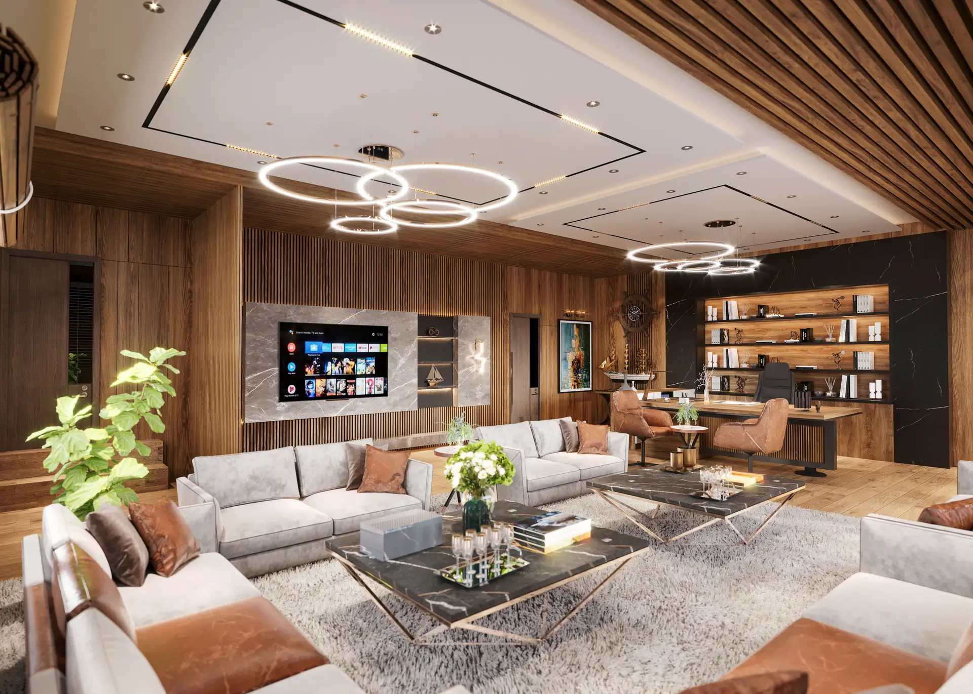 Wakatipu Pavilion architectural living space lighting